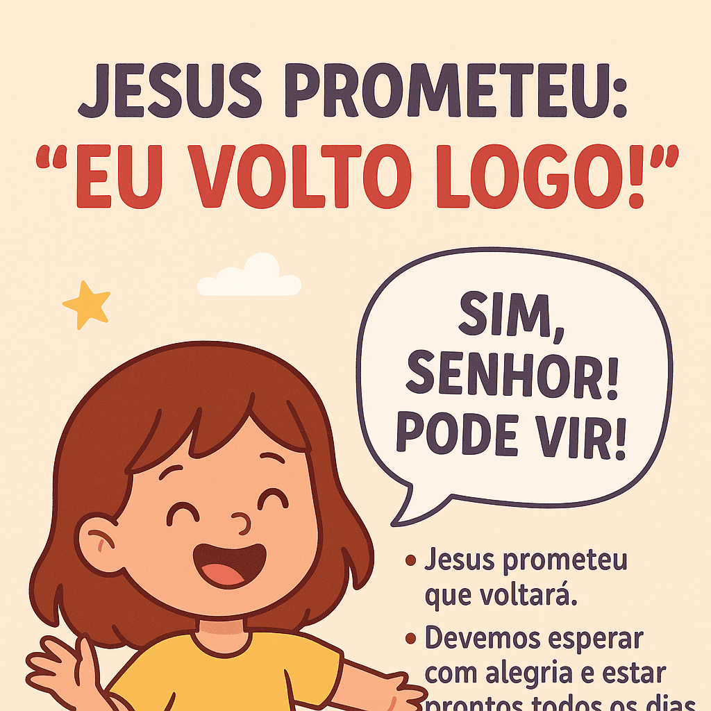 Crianças e símbolos bíblicos fofos